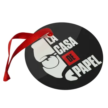 La casa de papel, Christmas ornament glass 9cm