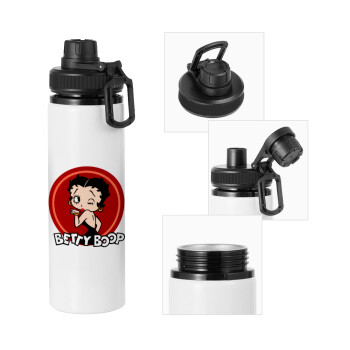 Betty Boop kiss, Metal water bottle with safety cap, aluminum 850ml