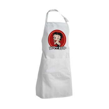 Betty Boop kiss, Adult Chef Apron (with sliders and 2 pockets)
