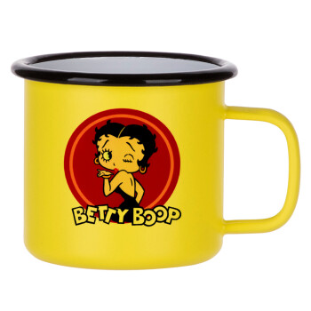 Betty Boop kiss, Κούπα Μεταλλική εμαγιέ ΜΑΤ Κίτρινη 360ml