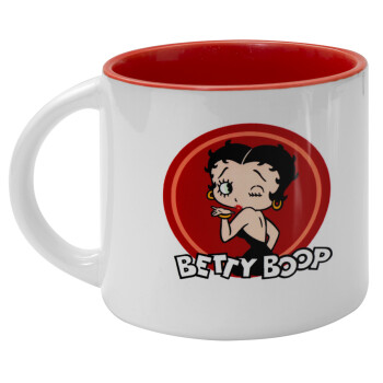 Betty Boop kiss, Κούπα κεραμική 400ml Λευκή/Κόκκινη