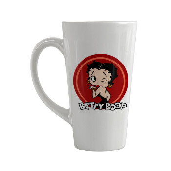 Betty Boop kiss, Κούπα κωνική Latte Μεγάλη, κεραμική, 450ml