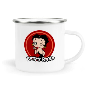 Betty Boop kiss, Κούπα Μεταλλική εμαγιέ λευκη 360ml