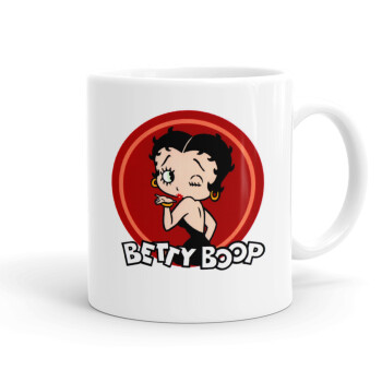 Betty Boop kiss, Ceramic coffee mug, 330ml