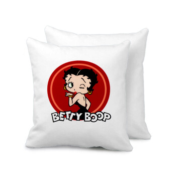 Betty Boop kiss, Μαξιλάρι καναπέ 40x40cm περιέχεται το  γέμισμα