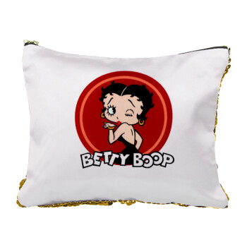 Betty Boop kiss, Τσαντάκι νεσεσέρ με πούλιες (Sequin) Χρυσό