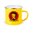 Yellow Enamel Metallic Cup 360ml