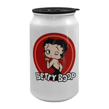 Betty Boop kiss, Κούπα ταξιδιού μεταλλική με καπάκι (tin-can) 500ml