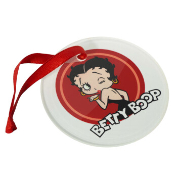 Betty Boop kiss, Στολίδι Χριστουγεννιάτικο στολίδι γυάλινο 9cm
