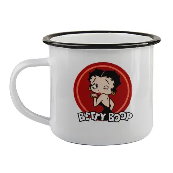 Betty Boop kiss, Κούπα εμαγιέ με μαύρο χείλος 360ml