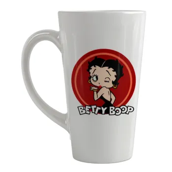 Betty Boop kiss, Κούπα κωνική Latte Μεγάλη, κεραμική, 450ml