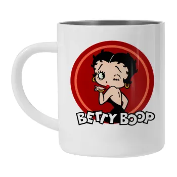Betty Boop kiss, Mug Stainless steel double wall 300ml
