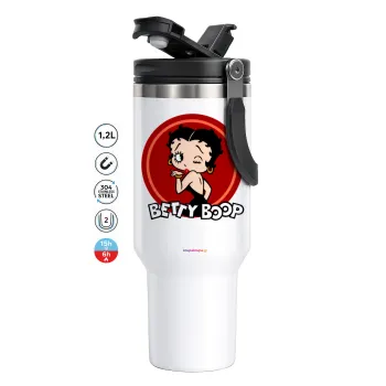 Betty Boop kiss, Mega Tumbler με καπάκι, διπλού τοιχώματος (θερμό) 1,2L