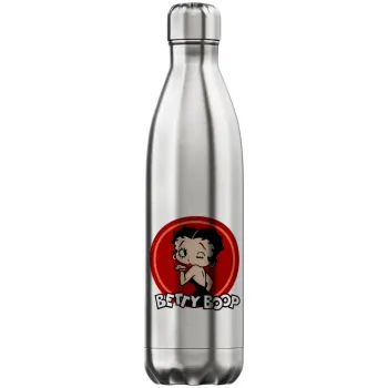 Betty Boop kiss, Μεταλλικό παγούρι θερμός Inox (Stainless steel), διπλού τοιχώματος, 750ml