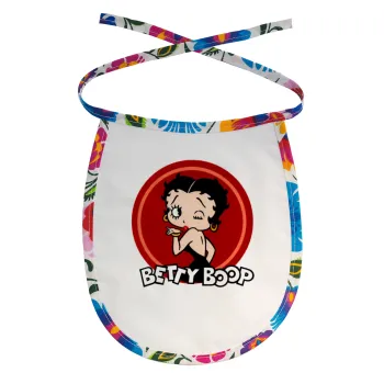 Betty Boop kiss, Σαλιάρα μωρού αλέκιαστη με κορδόνι Χρωματιστή