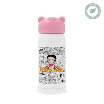 Betty Boop, Ροζ ανοξείδωτο παγούρι θερμό (Stainless steel), 320ml