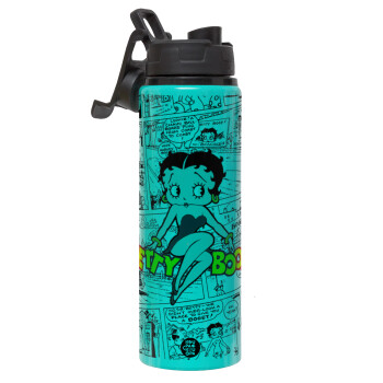 Betty Boop, Metallic water bottle with safety lid, 850ml aluminum