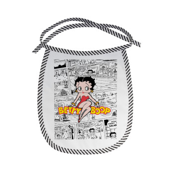 Betty Boop, Σαλιάρα μωρού αλέκιαστη με κορδόνι Μαύρη