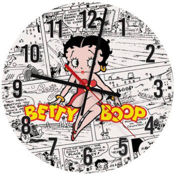 Betty Boop, Ρολόι τοίχου ξύλινο (30cm)