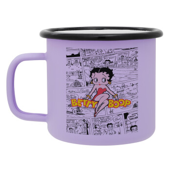 Betty Boop, Κούπα Μεταλλική εμαγιέ ΜΑΤ Light Pastel Purple 360ml
