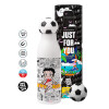 Soccer Metal mug thermos, double wall, 550ml