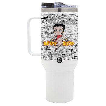 Betty Boop, Mega Stainless steel Tumbler with lid, double wall 1,2L