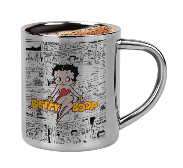 Betty Boop — Double-wall metal cup for espresso (220ml)