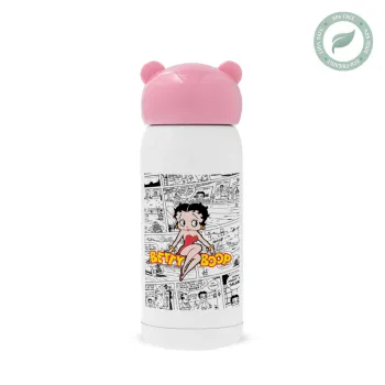 Betty Boop, Ροζ ανοξείδωτο παγούρι θερμό (Stainless steel), 320ml