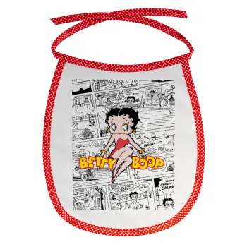 Betty Boop, Σαλιάρα μωρού αλέκιαστη με κορδόνι Κόκκινη
