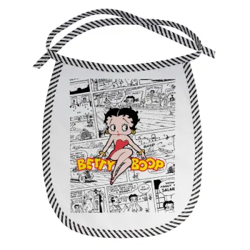 Betty Boop, Σαλιάρα μωρού αλέκιαστη με κορδόνι Μαύρη