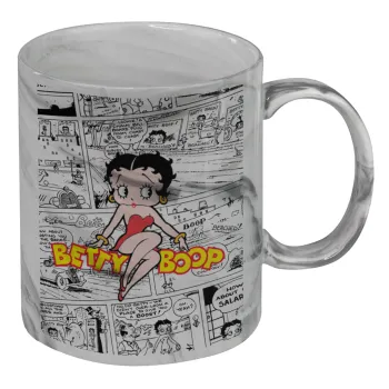 Betty Boop, Mug ceramic marble style, 330ml