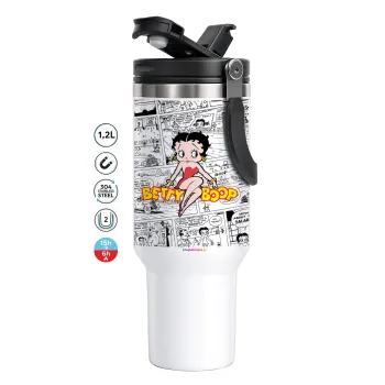 Betty Boop, Mega Tumbler με καπάκι, διπλού τοιχώματος (θερμό) 1,2L