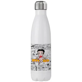 Betty Boop, Μεταλλικό παγούρι θερμός (Stainless steel), διπλού τοιχώματος, 750ml