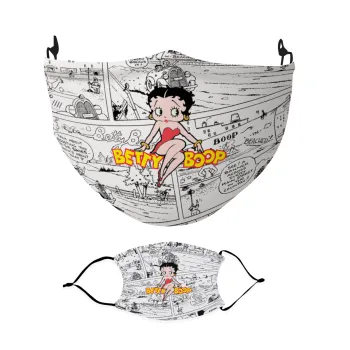 Betty Boop, Μάσκα υφασμάτινη Ενηλίκων πολλαπλών στρώσεων με υποδοχή φίλτρου
