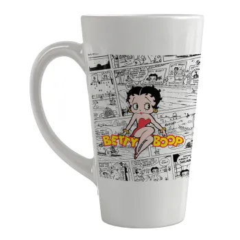 Betty Boop, Κούπα κωνική Latte Μεγάλη, κεραμική, 450ml