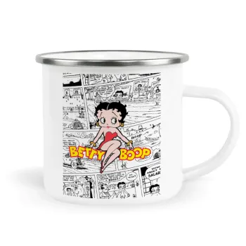 Betty Boop, Metallic enamel cup white 360ml