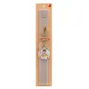 Easter Set, wooden keychain & scented Easter candle flat (30cm) (GRAY)