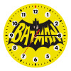 Batman classic logo, Ρολόι τοίχου ξύλινο (20cm)