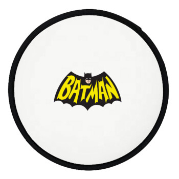 Batman classic logo, Βεντάλια υφασμάτινη αναδιπλούμενη με θήκη (20cm)