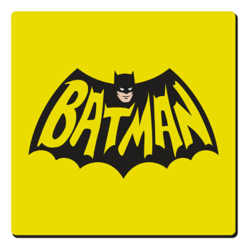 Batman classic logo, Τετράγωνο μαγνητάκι ξύλινο 6x6cm