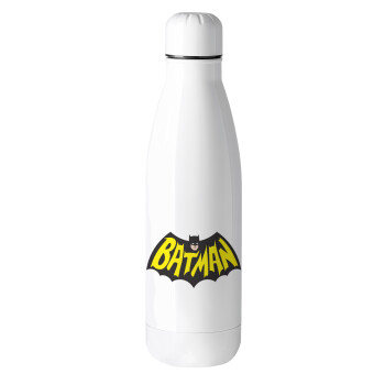 Batman classic logo, Metal mug thermos (Stainless steel), 500ml