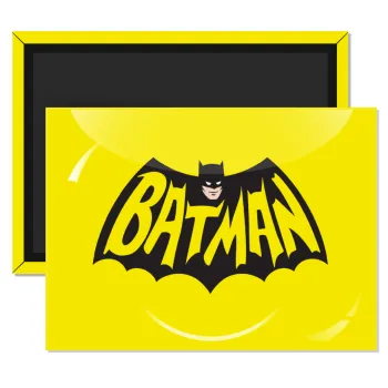 Batman classic logo, Ορθογώνιο μαγνητάκι ψυγείου διάστασης 9x6cm