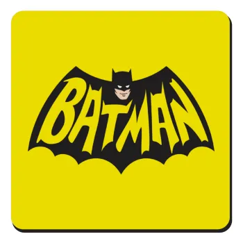 Batman classic logo, Τετράγωνο μαγνητάκι ξύλινο 9x9cm