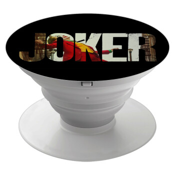 Joker, Pop Socket Λευκό Βάση Στήριξης Κινητού στο Χέρι