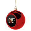 Christmas tree ball Red 8cm