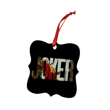 Joker, Χριστουγεννιάτικο στολίδι polygon ξύλινο 7.5cm