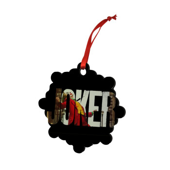 Joker, Christmas ornament snowflake wooden 7.5cm