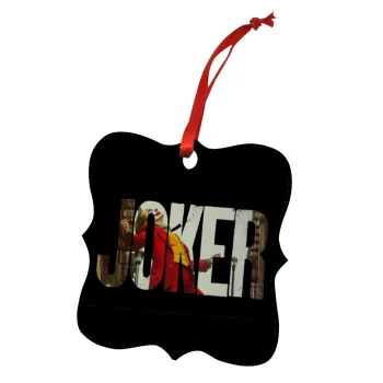 Joker, Στολίδι Χριστουγεννιάτικο στολίδι polygon ξύλινο 7.5cm
