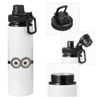 Minions, Metal water bottle with safety cap, aluminum 850ml