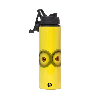 Minions, Metallic water bottle with safety lid, 850ml aluminum
